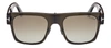 Tom Ford Edwin 51g Flattop Sunglasses In Green