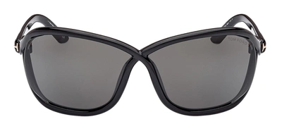 Tom Ford Butterfly Frame Sunglasses In Black