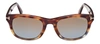 Tom Ford Kendel 56b Square Sunglasses In Brown