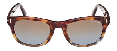 Tom Ford Kendel 56b Square Sunglasses In Brown