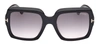 Tom Ford Kaya 54mm Polarized Gradient Square Sunglasses In Grey