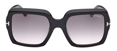 TOM FORD KAYA W FT1082 01B SQUARE SUNGLASSES