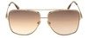 Tom Ford Reggie Metal Aviator Sunglasses In Brown