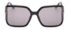 Tom Ford Solange-02 01c Oversized Square Sunglasses In Grey