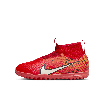 Nike Jr. Superfly 9 Academy Mercurial Dream Speed Little/big Kids' Tf High-top Soccer Shoes In Red