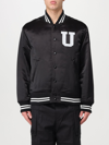 Undercover Satin Stadium Bomber Jacket In Black