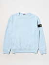 Stone Island Kids' Cotton Sweatshirt In Blue 2