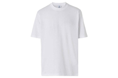 Pre-owned Burberry Cotton Crewneck T-shirt White