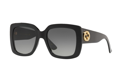 Pre-owned Gucci Square Sunglasses Black (gg0141sn)