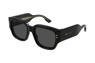 Pre-owned Gucci Square Sunglasses Black (gg1261s-001-54)
