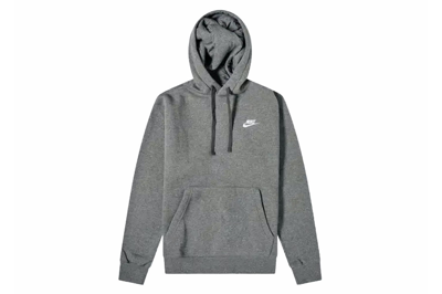 Pre-owned Nike Sportswear Club Fleece Hoodie Grey