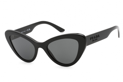 Pre-owned Prada Cat Eye Sunglasses Black (pr13ys-1ab5s0-52)