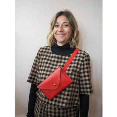Roake Studio 'betty' Belt Bag In Red Leather