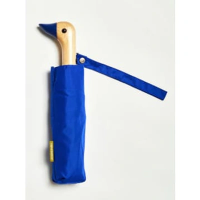 Lark London Original Duckhead Compact Umbrella In Blue