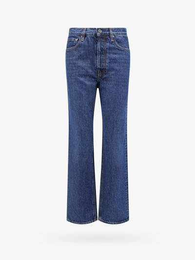 Totême Toteme Twisted Seam Denim Jeans In Blue