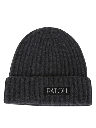 Patou Logo Patch Turn In Grey