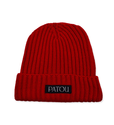 Patou Logo Patch Turn In Red