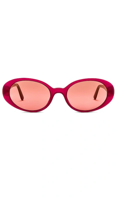 Dolce & Gabbana Oval Sunglasses In Milky Pink