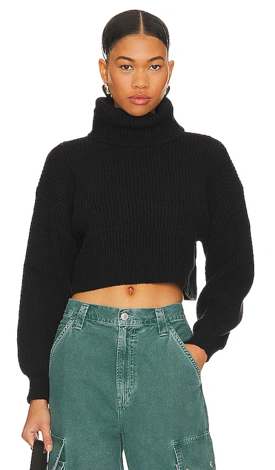 More To Come Sloane Turtleneck Sweater In Black