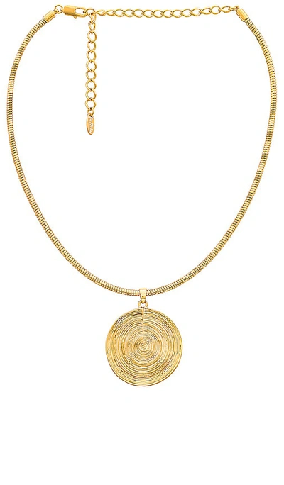 Ettika Statement Disc Choker In 18k Gold Plated