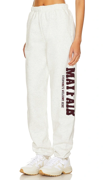 The Mayfair Group Mayfair Everyone's Welcome Here Sweatpants In Grey