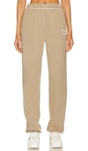 The Mayfair Group Empathy Always Embroidered Sweatpants In Mocha