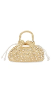 BTB LOS ANGELES NIA MINI CRYSTAL BUCKET BAG