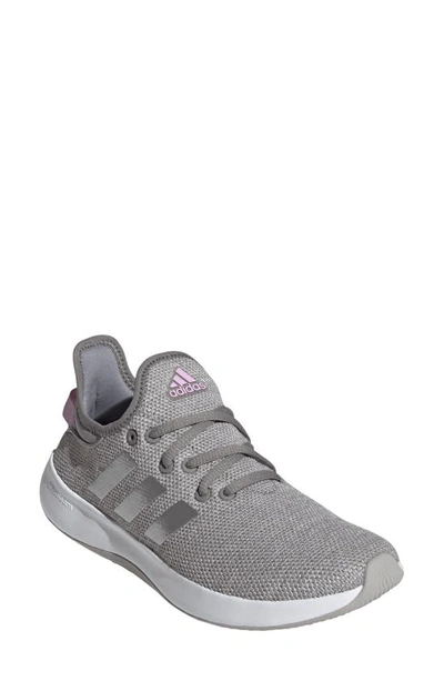 Adidas Originals Cloadfoam Pure Running Shoe In Grey/ Silver Met./ Lilac