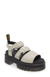 Dr. Martens Ricki Lug Platform Sandal In Cobblestone Grey