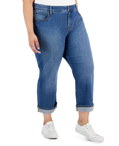 Style & Co Plus Size Mid-rise Curvy Capri Jeans, Exclusively At Macy's In The End
