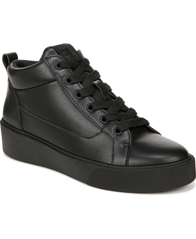 Naturalizer Morrison-mid Sneakers In Black,black Leather