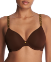 Natori Pure Luxe Full Fit Contour Bra In Cocoa,bronze