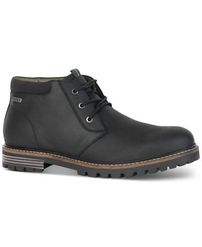 Barbour Boulder Mens Chukka Boots In Black