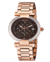 GV2 BY GEVRIL GV2 BERLETTA WOMEN'S ROSE GOLD-TONE STAINLESS STEEL WATCH 37MM