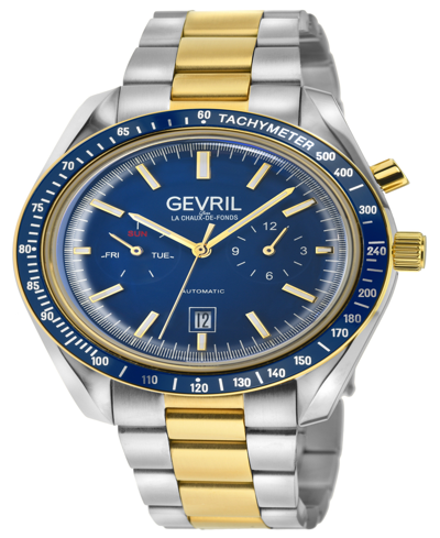 Gevril Men's Lenox Two-tone Stainless Steel Watch 44mm