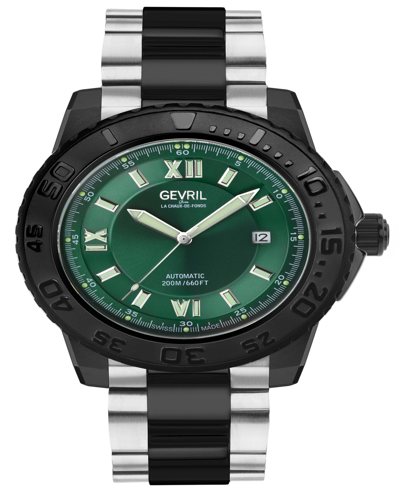 Gevril Men's Seacloud Black Stainless Steel Watch 45mm