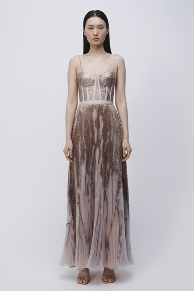 Jonathan Simkhai Brielle Gown In Blush