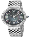 GV2 BY GEVRIL WOMEN'S GENOA SILVER-TONE STAINLESS STEEL WATCH 36MM