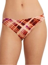 Bare The Easy Everyday No Show Thong In Plaid