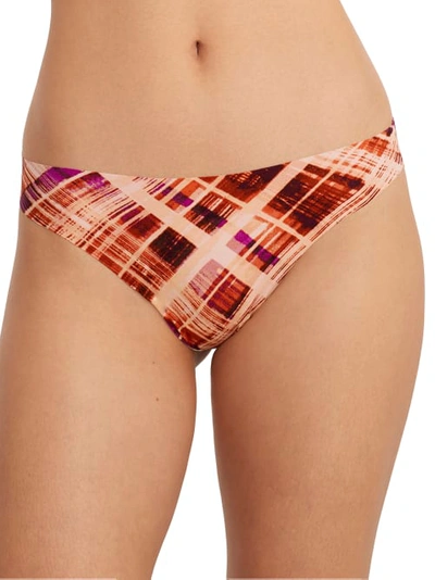 Bare The Easy Everyday No Show Thong In Plaid