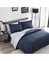 The Nesting Company Chestnut 7 Piece Reversible Bed In A Bag Comforter Set In Navy