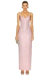 AREA CRYSTAL EMBELLISHED GOWN
