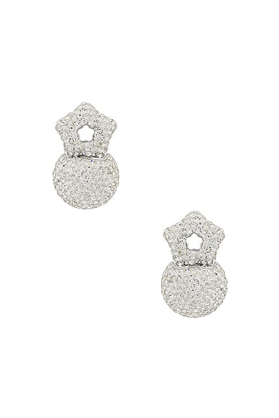 Lele Sadoughi Star Flower Hinge Earrings In Crystal