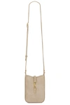 Saint Laurent Mini Le 5 A 7 Mini Vertical Bag In Matt Gold