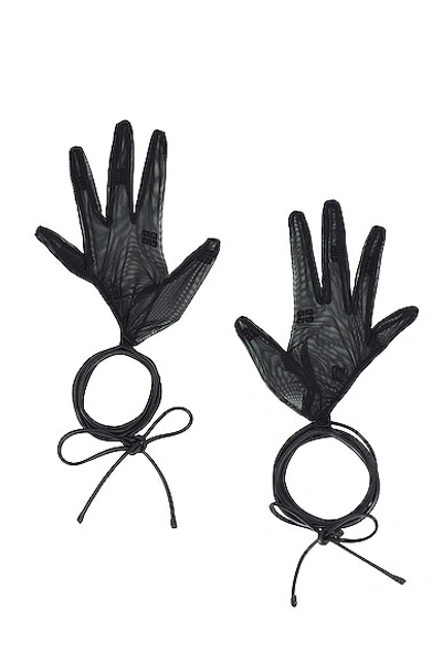 Givenchy Leather Gloves In Black