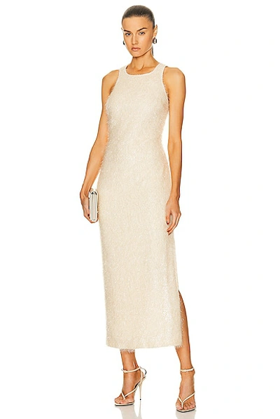 Simon Miller Women's Lou Textured-knit Sleeveless Maxi Dress In White