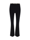 Alexander Wang Erino Wool Bootcut Pants In Black