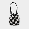 Vans Abd Bucket Bag Polyester/acrylic In Black Marshmallow Checker
