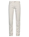 Jacob Cohёn Man Pants Light Grey Size 30 Cotton, Elastane In Off White