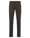 Entre Amis Man Pants Cocoa Size 31 Cotton, Elastane In Brown